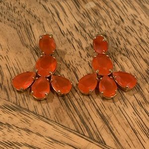 Kate Spade Red Orange Drop Earrings